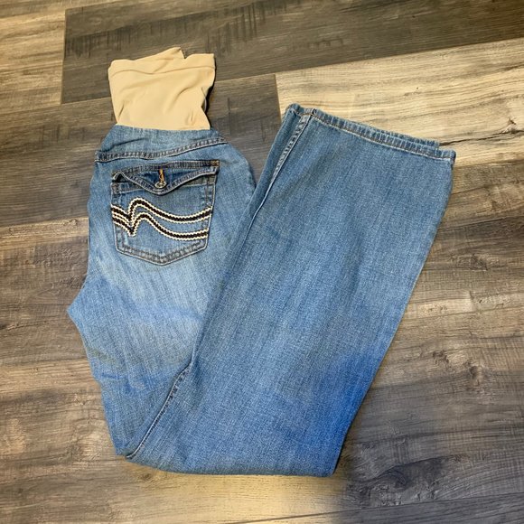 Indigo Blue Maternity Jeans Size SP - Picture 1 of 5